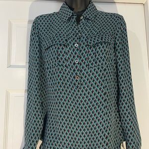 WHBM-Silk Blouse Size 4